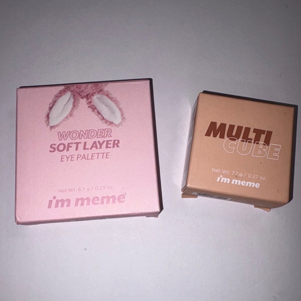 I'm Meme Wonder Soft Layer Eye Palette 02 My Bunny & Multi Cube 07 Makeup Set